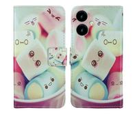 Tnviud Painted Flip Wallet-Design PU Leather Cover Skin Protection Case For SPC ZEUS 2 PRO 6.1" (Lovely Design)