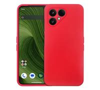 Tnviud Soft Silicone TPU Case For Fairphone 6 5G 6.31" Flexible Case Cover Skin Protection Rubber Shell (Red)