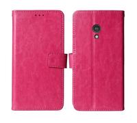 Tnviud Stand Premium Retro Business Flip Leather Case Protector Bumper For Nokia 3210 2024 2.4" Protection Phone Cover Skin Folio Book Card Slot Wallet Magnetic (Rose)