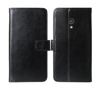 Tnviud Stand Premium Retro Business Flip Leather Case Protector Bumper For Nokia 3210 2024 2.4" Protection Phone Cover Skin Folio Book Card Slot Wallet Magnetic (Black)