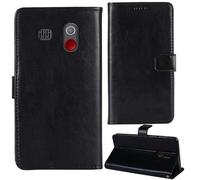Tnviud Stand Premium Retro Business Flip Leather Case Protector Bumper For SweetLink S2 PLUS 1.8" Protection Phone Cover Skin Folio Book Card Slot Wallet Magnetic (Black)