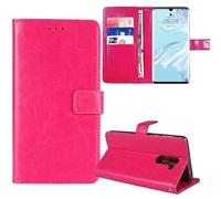Tnviud Stand Retro Flip Leather Case Protector Bumper For Hisense Enigma SE 6.73" Protection Phone Cover Skin Folio Wallet Magnetic (Rose)
