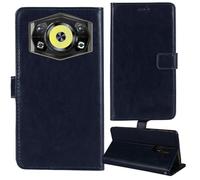 Tnviud Stand Retro Flip Leather Case Protector Bumper For HOTWAV Cyber 17 6.75" Protection Phone Cover Skin Folio Wallet Magnetic (Dark Blue)