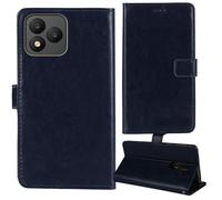 Tnviud Stand Retro Flip Leather Case Protector Bumper For Invens NOTE TK01 6.52" Protection Phone Cover Skin Folio Wallet Magnetic (Dark Blue)