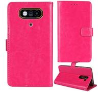 Tnviud Stand Retro Flip Leather Case Protector Bumper For JCB Toughphone E10 4G 6.6" Protection Phone Cover Skin Folio Wallet Magnetic (Rose)