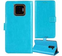 Tnviud Stand Retro Flip Leather Case Protector Bumper For JCB Toughphone E50 5G 6.1" Protection Phone Cover Skin Folio Wallet Magnetic (Blue)