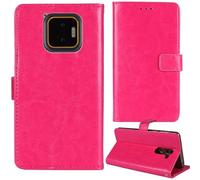 Tnviud Stand Retro Flip Leather Case Protector Bumper For JCB Toughphone E50 5G 6.1" Protection Phone Cover Skin Folio Wallet Magnetic (Rose)