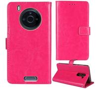 Tnviud Stand Retro Flip Leather Case Protector Bumper For JCB Toughphone MAX Pro P20 5G 6.6" Protection Phone Cover Skin Folio Wallet Magnetic (Rose)