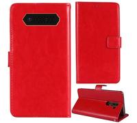 Tnviud Stand Retro Flip Leather Case Protector Bumper For JCB Tradesman 2F 4G 2.4" Protection Phone Cover Skin Folio Wallet Magnetic (Red)