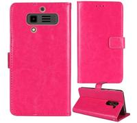Tnviud Stand Retro Flip Leather Case Protector Bumper For JCB Tradesman 3 4G 2.8" Protection Phone Cover Skin Folio Wallet Magnetic (Rose)