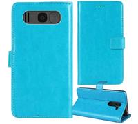 Tnviud Stand Retro Flip Leather Case Protector Bumper For Kruger&Matz Simple 925 2.2" Protection Phone Cover Skin Folio Wallet Magnetic (Blue)