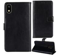 Tnviud Stand Retro Flip Leather Case Protector Bumper For Onda T7 Pro 5.45" Protection Phone Cover Skin Folio Wallet Magnetic (Black)