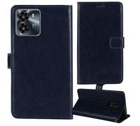 Tnviud Stand Retro Flip Leather Case Protector Bumper For SUNTAK MOJO 6.74" Protection Phone Cover Skin Folio Wallet Magnetic (Dark Blue)