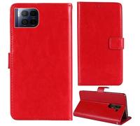 Tnviud Stand Retro Flip Leather Case Protector Bumper For Telekom T Phone 2 Pro 6.82" Protection Phone Cover Skin Folio Wallet Magnetic (Red)