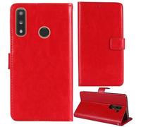 Tnviud Stand Retro Flip Leather Case Protector Bumper For Teracube 2S / Teracube 2E / Teracube Thrive Protection Phone Cover Skin Folio Wallet Magnetic (Red)