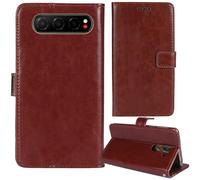 Tnviud Stand Retro Flip Leather Case Protector Bumper For ZTE Nubia Air 6.78" Protection Phone Cover Skin Folio Wallet Magnetic (Brown)
