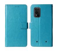 Tnviud Stand Retro Flip Leather Case Protector TPU Silicone Bumper For HMD XR21 / Nokia XR21 6.49” Protection Phone Cover Skin Folio Wallet Magnetic (Blue)