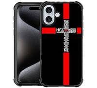 TnXee Compatible with iPhone 16 Plus Case,God Cross Phone Cover for Men/Women,Soft TPU Anti-Skid Thread and Four Corner Anti-Collision Protection Case Compatible with iPhone 16 Plus