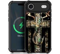 TnXee for iPhone 17 Air Case Compatible with MagSafe,Soft TPU Anti-Skid Thread Four Corner Anti-Collision Protection Case for Men/Boys for iPhone 17 Air 6.6inch Forest Antler Flag