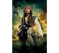 TNXEV 5D Diamond Painting Johnny Depp Paint by Numbers DIY Rhinestone Mosaic Embroidery Kit Cross Stitch 40x50cm