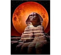 TNXEV 5D DIY Diamond Art Kits Pyramid Egypt Diamond Painting Kits for Adults Kits DIY Handicrafts Round Drill 40x40cm