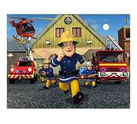 TNXEV 5D DIY Diamond Painting Cartoon Fireman Sam Diamond Embroidery Diamond Mosaic Picture Rhinestone Cartoon Children Gift Home Decoration Square Diamond 40x40cm
