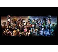 TNXEV Classic Horror Villains and Monsters Diamond Painting, Movie Character Collage Art 5D DIY Embroidery, 30x40cm