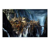 TNXEV Crystal Art Kits,5D DIY Round Diamond Painting Lord of The Rings Cross Stitch Diamond Embroidery Pattern Rhinestone Home Decor 50x50cm