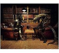 TNXEV Diamond Painting Pictures 5D DIY Diamond Embroidery Alien Predator Diamond Painting Cross Stitch Rhinestone Decoration 40x50cm