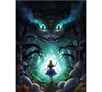 TNXEV DIY 5D Alice in Wonderland Full Diamond Painting Kits Art Cartoon 3D Paint by Diamonds Embroidery 50x50cm