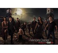 TNXEV DIY 5D Diamond Painting Kits The Vampire Diaries Season 5 Gift 12x16inch(30 x 40 cm) Embroidery Mosaic Home Decoration Handmade Gifts 40x40cm
