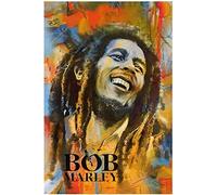 TNXEV Full Drill Round/Square Diamond Painting Singer Bob Marley 5D DIY Diamond Embroidery Home Decoration Sea Picture of Rhinestone 40x50cm