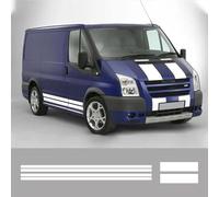 TNXPYXI 4Pcs/Lot Car Stickers Vinyl Hood Engine Decals,Fit For Ford Transit MK6 MK7 Protection Camper Van Sport Graphics Tuning Accessories