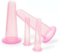 Tnyvm 4Pcs Pink Massage Cupping Set Silicone Mini Facial Cups Face Massager Helper Skin Care Neck Back Eyes Massaging Cup Safe to Use, Don't Worry About Burns Health Care Products