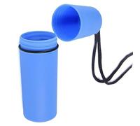 Tnyvm Blue Waterproof Storage Bottle Container with Lanyard - Floating Dry Box for Kayak, Canoe, Boat, Diving, Snorkeling - Watertight Plastic Case with Hook, Rope, O-Ring Seal for Outdoor Camping