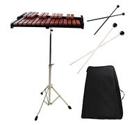 TNZMART 25 Note Xylophone Wooden Glockenspiel Xylophone with Mallet Professional Percussion Instrument (Xylophone with stand)
