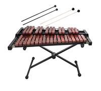 TNZMART 32 Key Xylophone Set with Adjustable Stand Wooden Glockenspiel Percussion Educational instrument