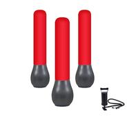 TNZMART 5 FT Inflatable Football Training Dummy and Boxing Dummy Self Righting Tackling Mannequin for Soccer Free Kick Wall Basketball Defender Reusable Practice Equipment (3, Red 3)