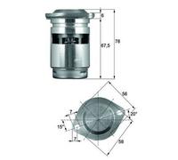 MAHLE ORIGINAL TO 1 83 Thermostat, oil cooling