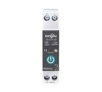 to 1p Din Breaker Remote Control Switch Having Power Circuit Rail for - Life Meter Rated 10a 63a Function Current Timing/Countdown/Loop Modes(25A)
