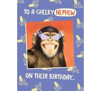 To A Cheeky Nephew... Go Bananas! - Funny Nephew Birthday Card