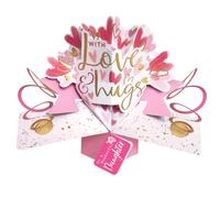 To A Daughter With Love & Hugs Pop Up Card Mother's Day, Birthday, Any Occasion POP026M24