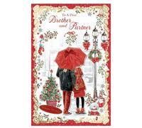 To A Dear Brother And Partner Winter Wishes Christmas Card