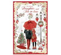 To A Dear Daughter And Son In Law Winter Wishes Christmas Card