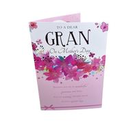 To A Dear Gran Pink Flowers Design Mother's Day Card
