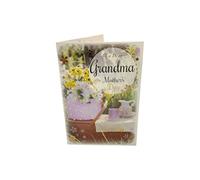 To A Dear Grandma Bright Spring Flowers Design Mother's Day Card