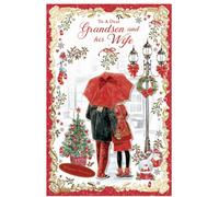 To A Dear Grandson And His Wife Winter Wishes Christmas Card