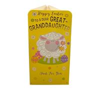 To A Dear Great Granddaughter Cute Easter Money Wallet Card