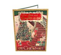 To a Dear Son and Daughter In Law Beautiful Decorative Stair Design Christmas Card