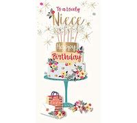 to A Lovely Niece Happy Birthday with Love Luxury Hand Finished Greeting Card